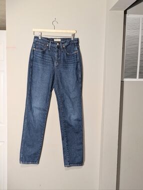Madewell Stove Pipe Full Length Jeans Size 28 Medium Wash